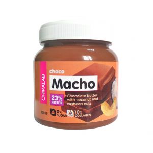 Chikalab CHOCO MACHO Шоколадная паста с кокосом и кешью (250 гр)