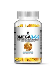 Omega 3-6-9, белая банка (180 капс)
