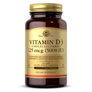 Solgar Vitamin D3 (Cholecalciferol) 5000 IU (240 капс)
