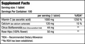 Vitamin C 1000 мг (100 таб)