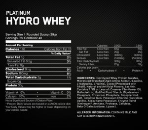 Platinum Hydrowhey (454 г)