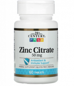 Zinc Citrate, 50 мг (60 таб.)