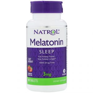 Melatonin Fast Dissolve 3 мг (90 таб) (срок до 01.24)