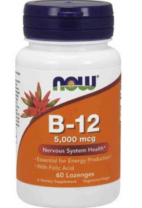 Vitamin B-12 5000 мкг + Folic Acid (60 таб)