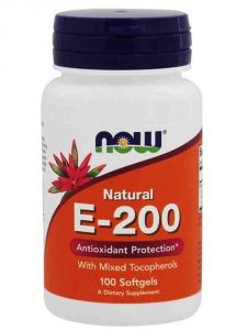 Vitamin E-200 Mixed Tocopherols (100 гел капс)
