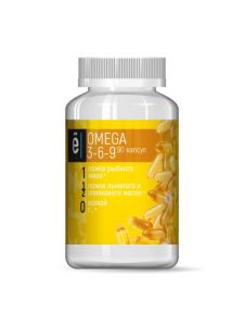 Omega 3-6-9, желтая банка (90 капс)